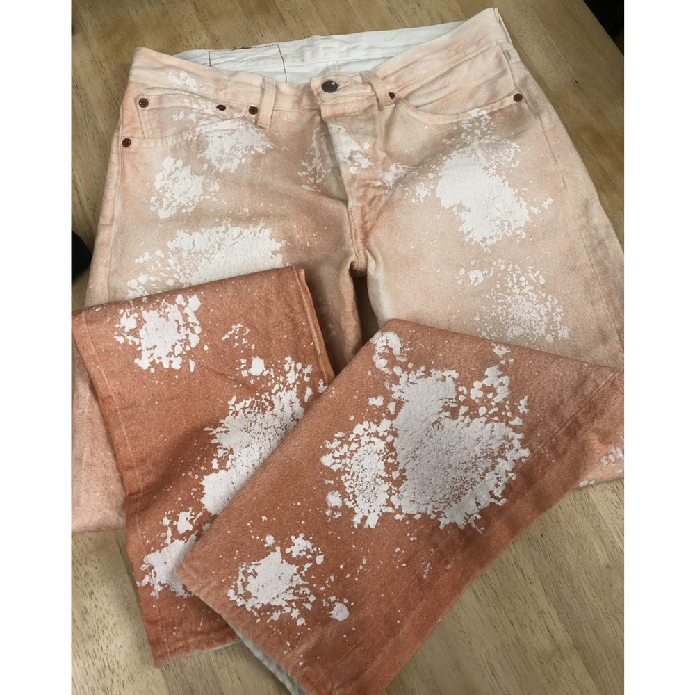 Denim Tears Brick Mason Jean White/Red Clay size 31